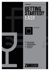 Para ver o documento Zanussi ZDV14003FA Manual do Utilizador